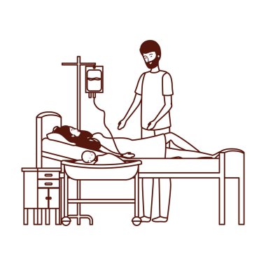 sedye de yeni doğan bebek ile anne ve baba