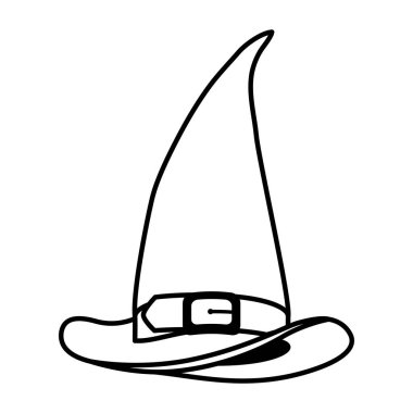 Cadılar Bayramı cadı şapkası aksesuar simgesi