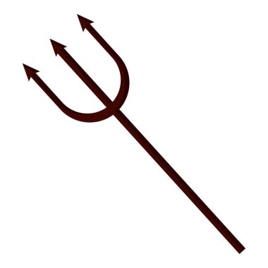 şeytan trident halloween aksesuar simgesi
