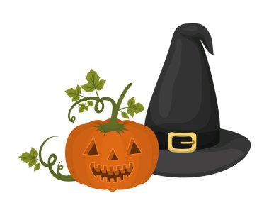 Cadılar Bayramı Balkabağı cadı şapkası