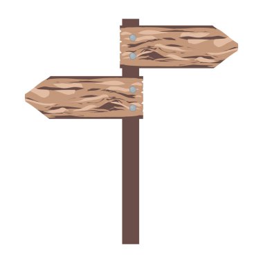 ahşap oklar kılavuzu izole simgesi