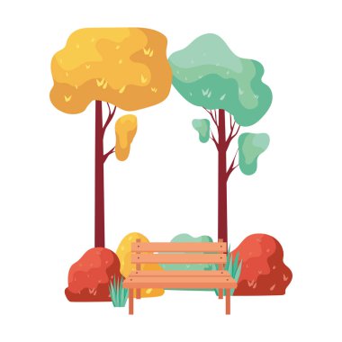 sonbahar parkı sahne mevsimsel simgesi