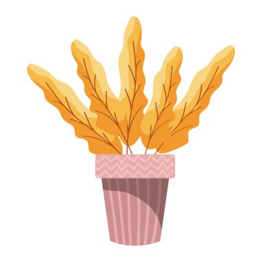 seramik pot mevsimsel simgesi sonbahar bitki