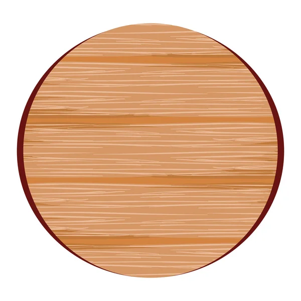 Wooden style circular background icon — Stock Vector