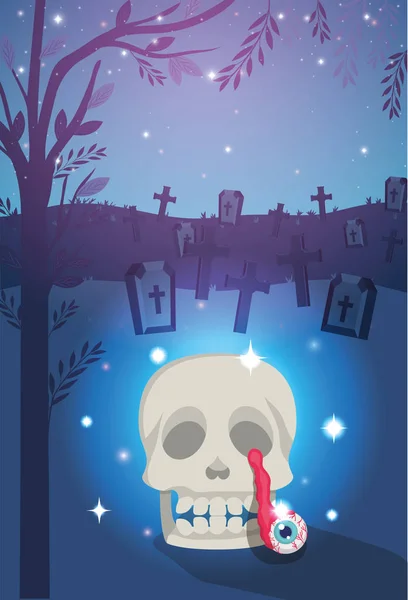 Feliz Halloween Celebración, Diseño de Celebración — Vector de stock