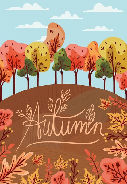 Saison d'automne Design, illustration vectorielle — Image vectorielle