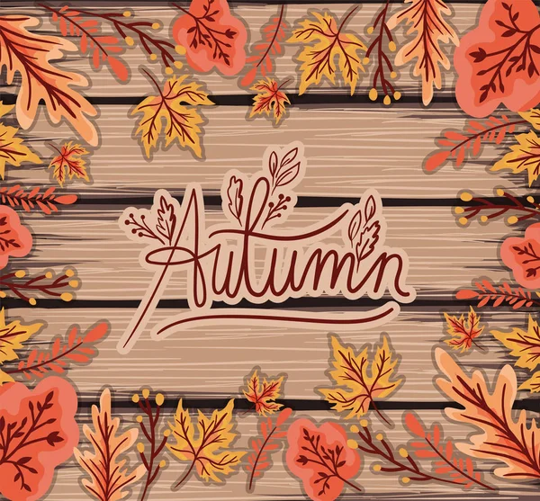 Saison d'automne Design, illustration vectorielle — Image vectorielle