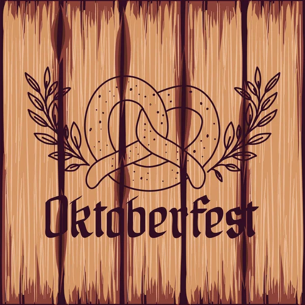 Oktoberfest tasarımı, Bira Festivali illüstrasyonu — Stok Vektör