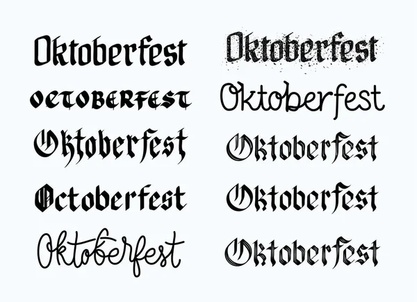 Diseño Oktoberfest, ilustración del Festival de la Cerveza — Archivo Imágenes Vectoriales