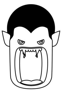 dracula kostümlü sevimli küçük çocuk kafası