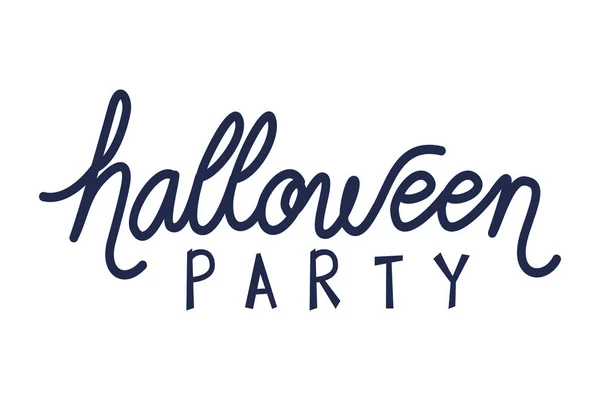 Halloween fest firande kalligrafi budskap — Stock vektor