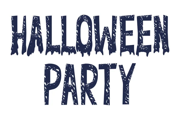 Fête d'Halloween célébration calligraphie message — Image vectorielle