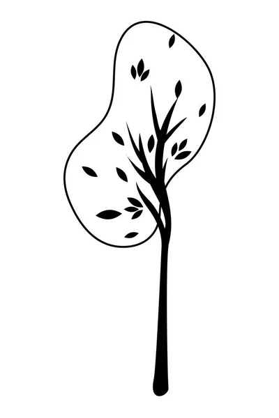 Planta de otoño icono aislado estacional — Archivo Imágenes Vectoriales