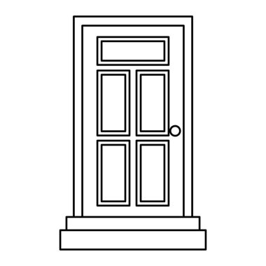 güzellik evi kapı ahşap simgesi