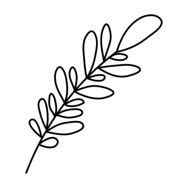 yaprak mevsimsel simgesi ile sonbahar dalı