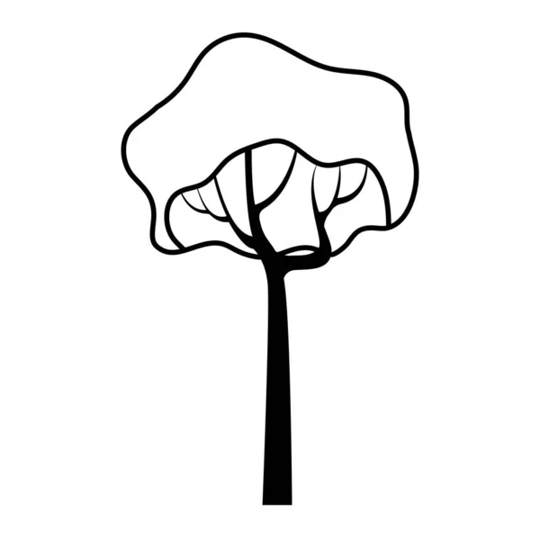 Ikona jesień na białym tle roślina sezonowy — Wektor stockowy