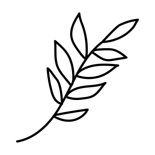 Φθινόπωρο κλαδί με φύλλο εποχικό εικονίδιο — Διανυσματικό Αρχείο