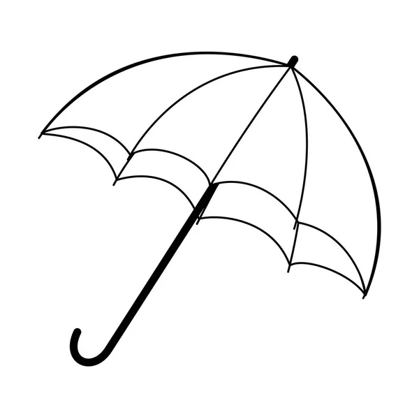 Paraguas otoño accesorio aislado icono — Archivo Imágenes Vectoriales