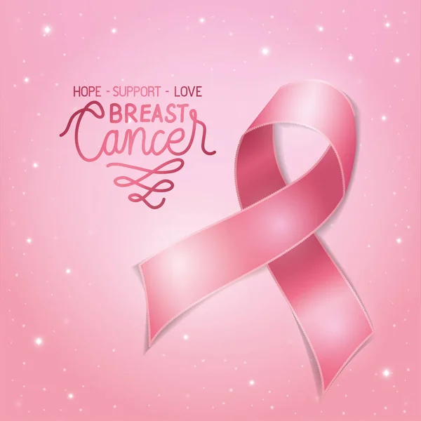 Breast Cancer design — Stock Vector