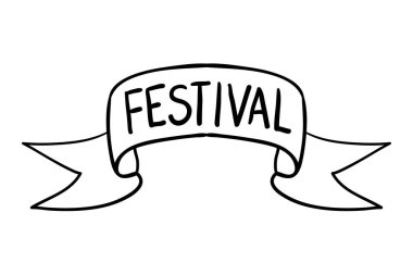 Oktoberfest yazı tipi ve kurdele çerçevesi