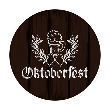 bira fincanı oktoberfest kutlama simgesi