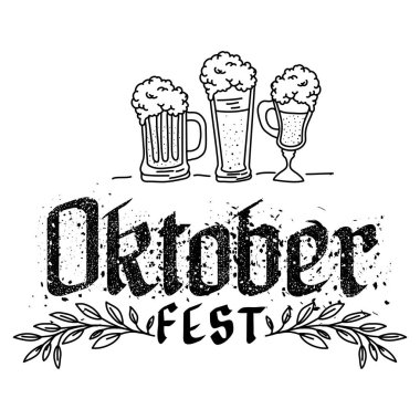 Bira bardakları ve kaligrafi festivali kutlaması.