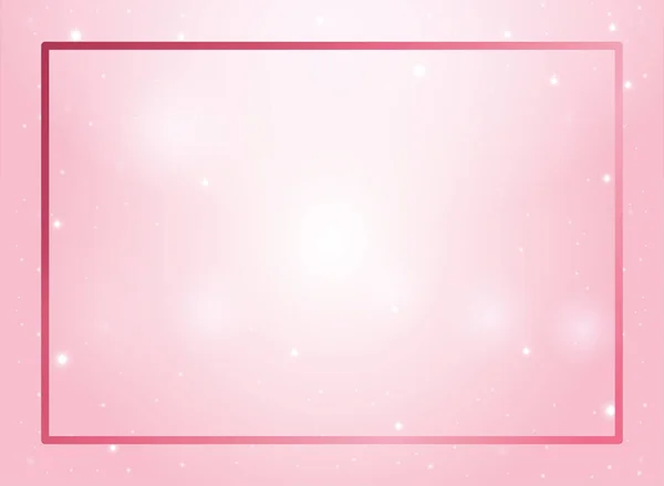 Rosa ram färg bakgrund ikon — Stock vektor
