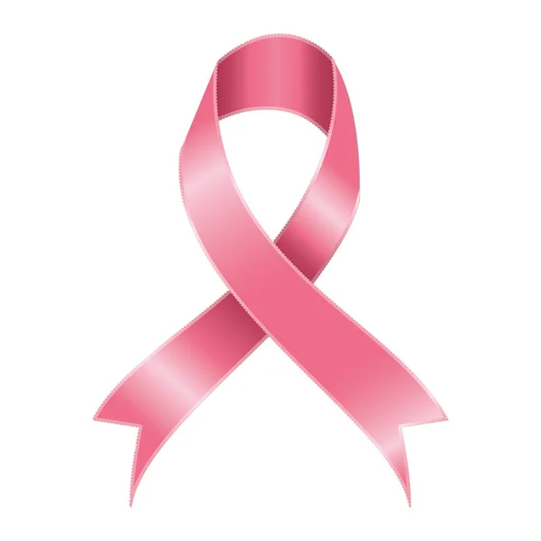 Breast cancer campaign ribbon icon — Stock Vector