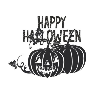 Cadılar bayramı balkabakları ve yüzler sahnesi