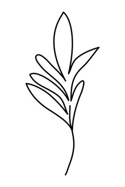 şube ile dekoratif simgesi yapraklar