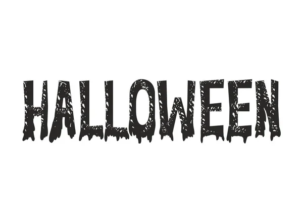 Happy halloween dark font message — Stockový vektor