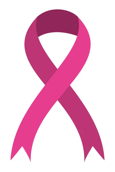 Breast cancer campaign ribbon icon — Stock Vector