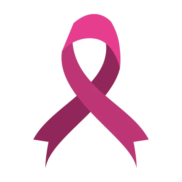 Brystkræft kampagne bånd ikon – Stock-vektor