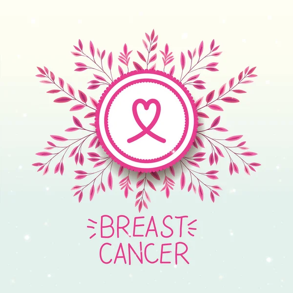 Breast Cancer Awareness lint campagne — Stockvector