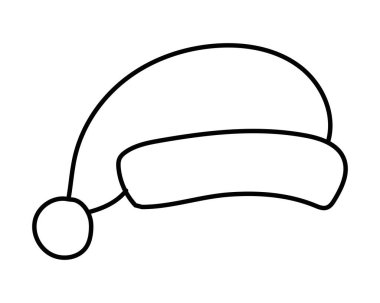 Mutlu noeller Noel baba şapka ikonu