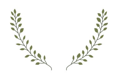 şube ile dekoratif simgesi yapraklar