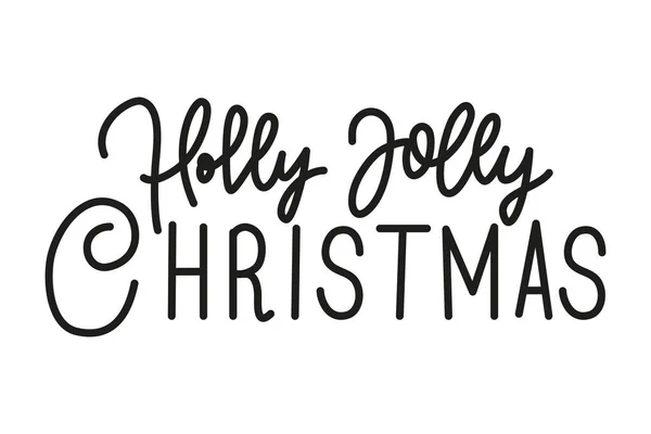 Vrolijk kerst kalligrafie belettering pictogram — Stockvector