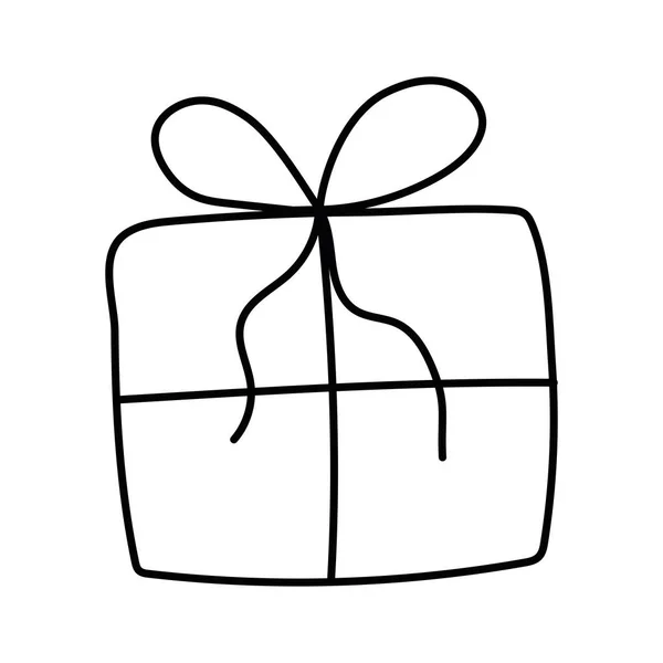 礼品盒呈现孤立图标 — 图库矢量图片