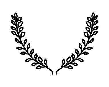 şube ile dekoratif simgesi yapraklar