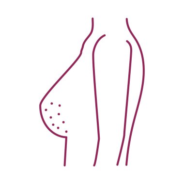 Göğüs kanseri kadın vücut simgesi