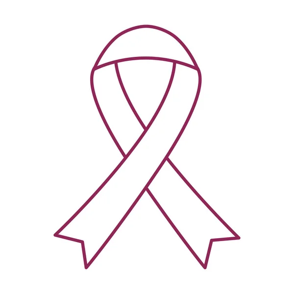 Breast Cancer Awareness ribbon campaign — Stock Vector