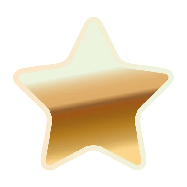 Feliz natal feliz estrela dourada decoração —  Vetores de Stock