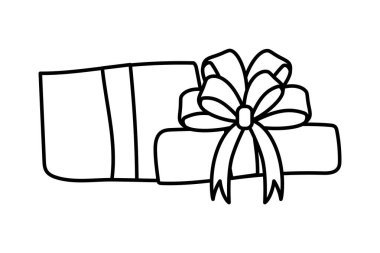 hediye kutusu izole edilmiş simge