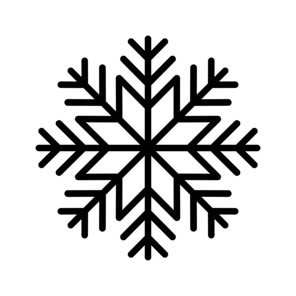 Joyeux noël joyeux flocon de neige icône — Image vectorielle