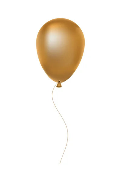 Золотой воздушный шар — стоковый вектор