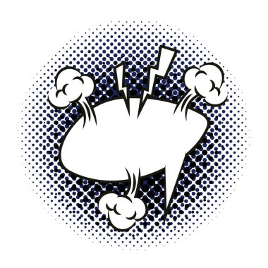 ekspresyon konuşma balonu pop sanat tarzı