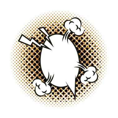 ekspresyon konuşma balonu pop sanat tarzı