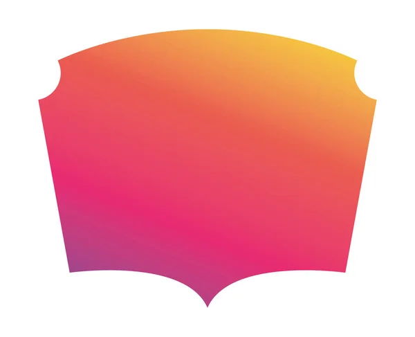 Lila rosa orange und gelb Gradienten Rahmen Banner Vektor-Design — Stockvektor