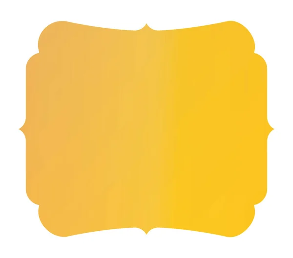 Izolowana żółta gradientowa konstrukcja wektora ramki — Wektor stockowy