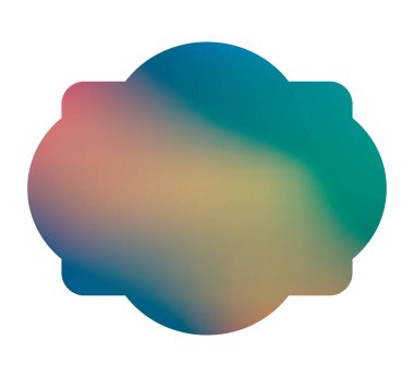 İzole edilmiş mavi ve ışık gradyan çerçeve taşıyıcı tasarımı